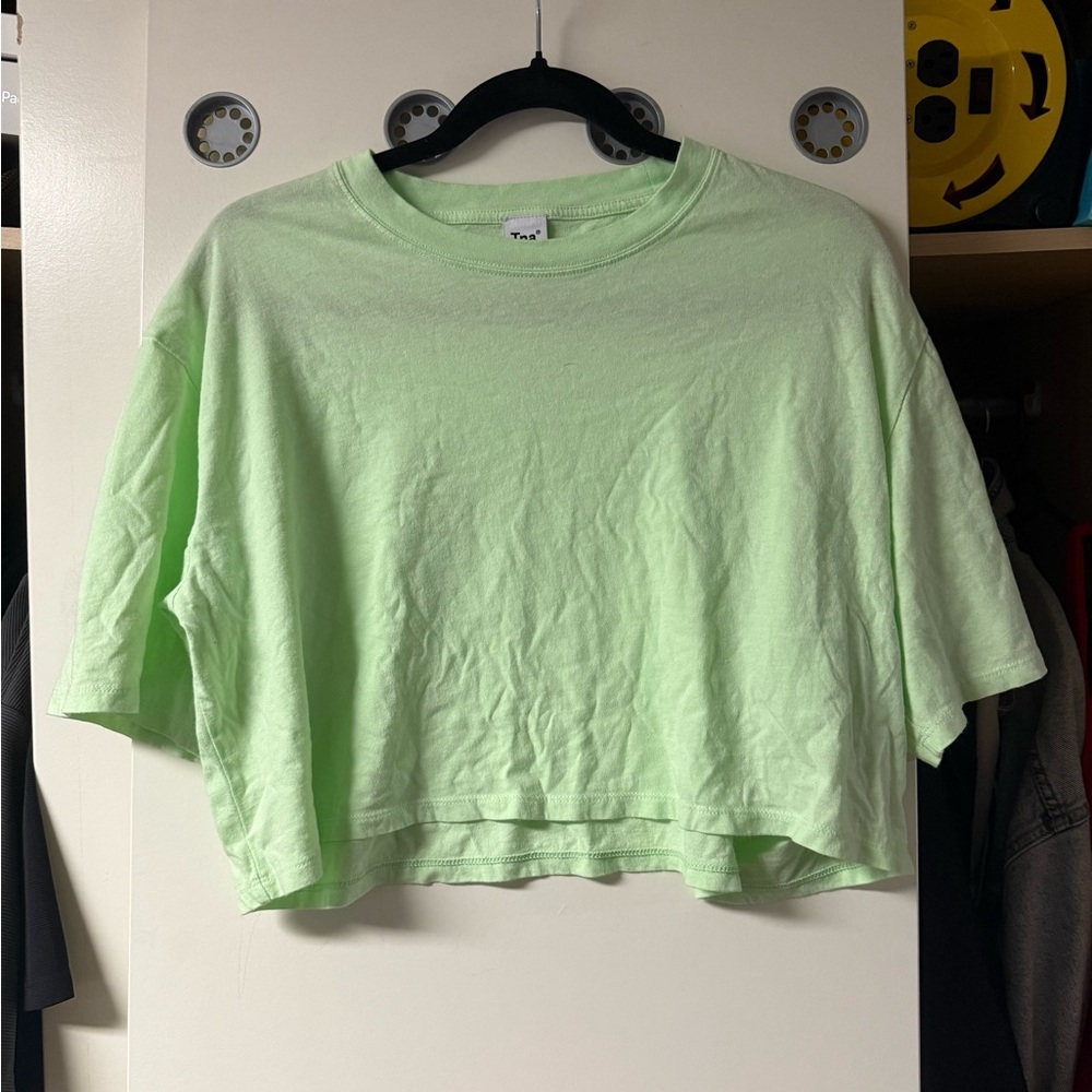 TNA Mint Green Cropped Tee
